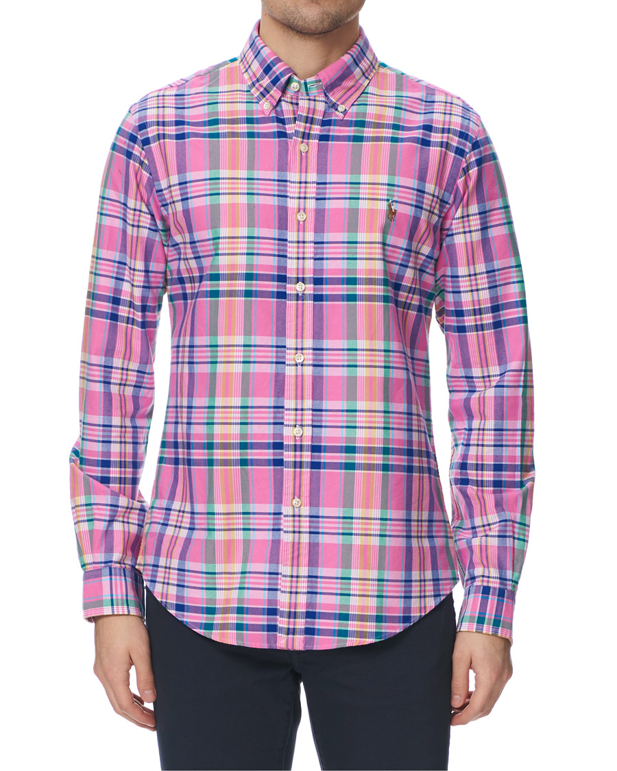 Herr | Skjortor | Polo Ralph Lauren | Slim Fit Oxford Check Shirt Resort Rose