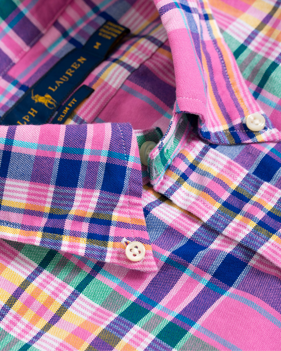 Herr | Skjortor | Polo Ralph Lauren | Slim Fit Oxford Check Shirt Resort Rose