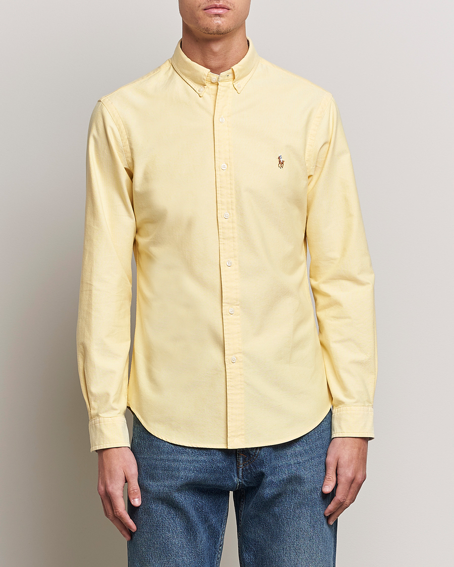 Herr |  | Polo Ralph Lauren | Slim Fit Oxford Button Down Shirt Yellow