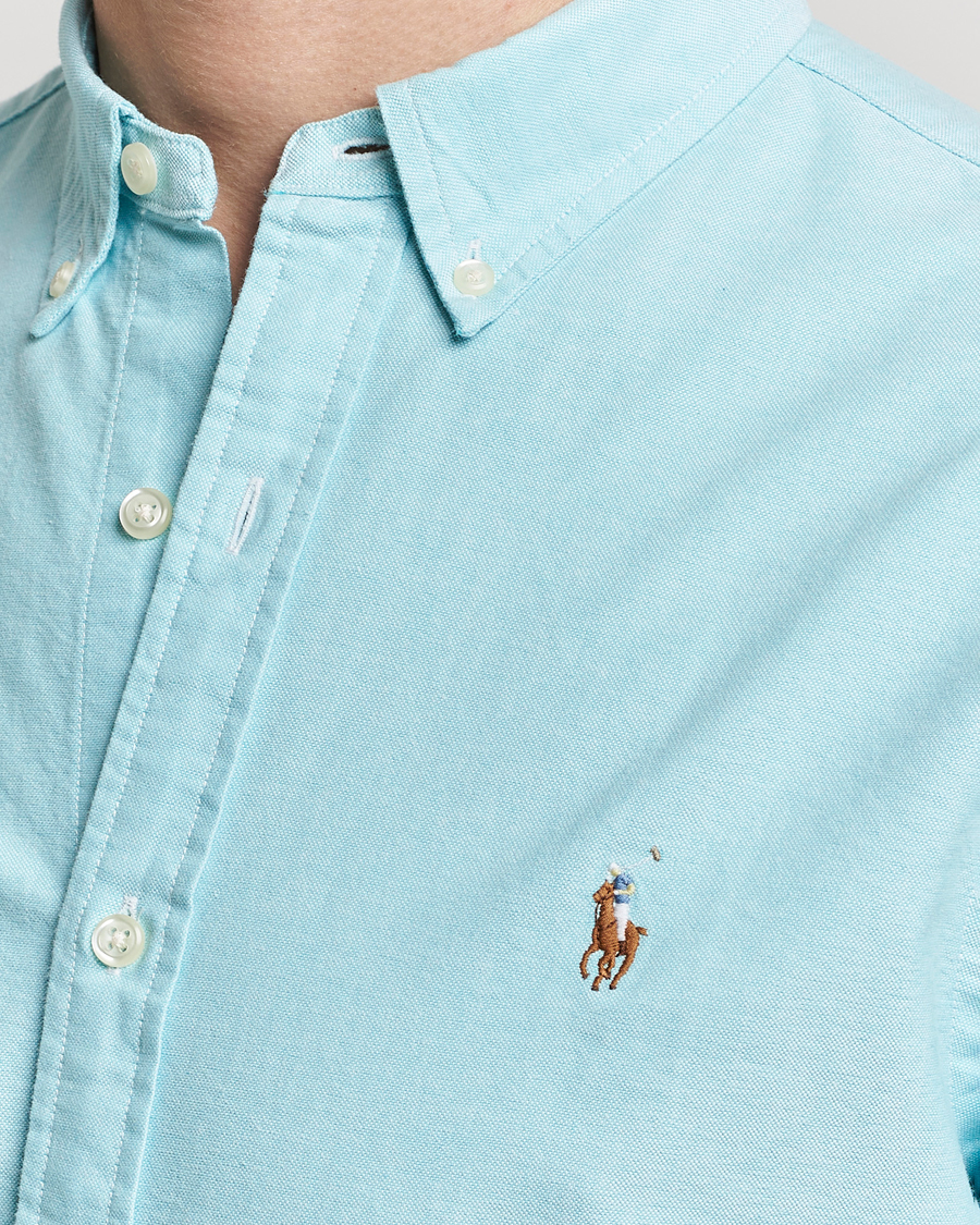 Herr | Skjortor | Polo Ralph Lauren | Slim Fit Oxford Button Down Shirt Aegean Blue
