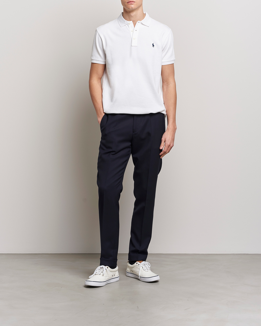 Herr | Pikéer | Polo Ralph Lauren | Custom Fit Spa Terry Polo White