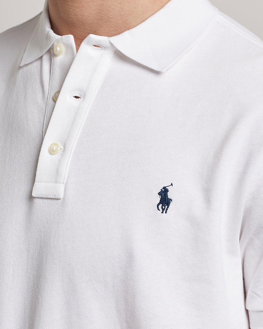Herr | Pikéer | Polo Ralph Lauren | Custom Fit Spa Terry Polo White