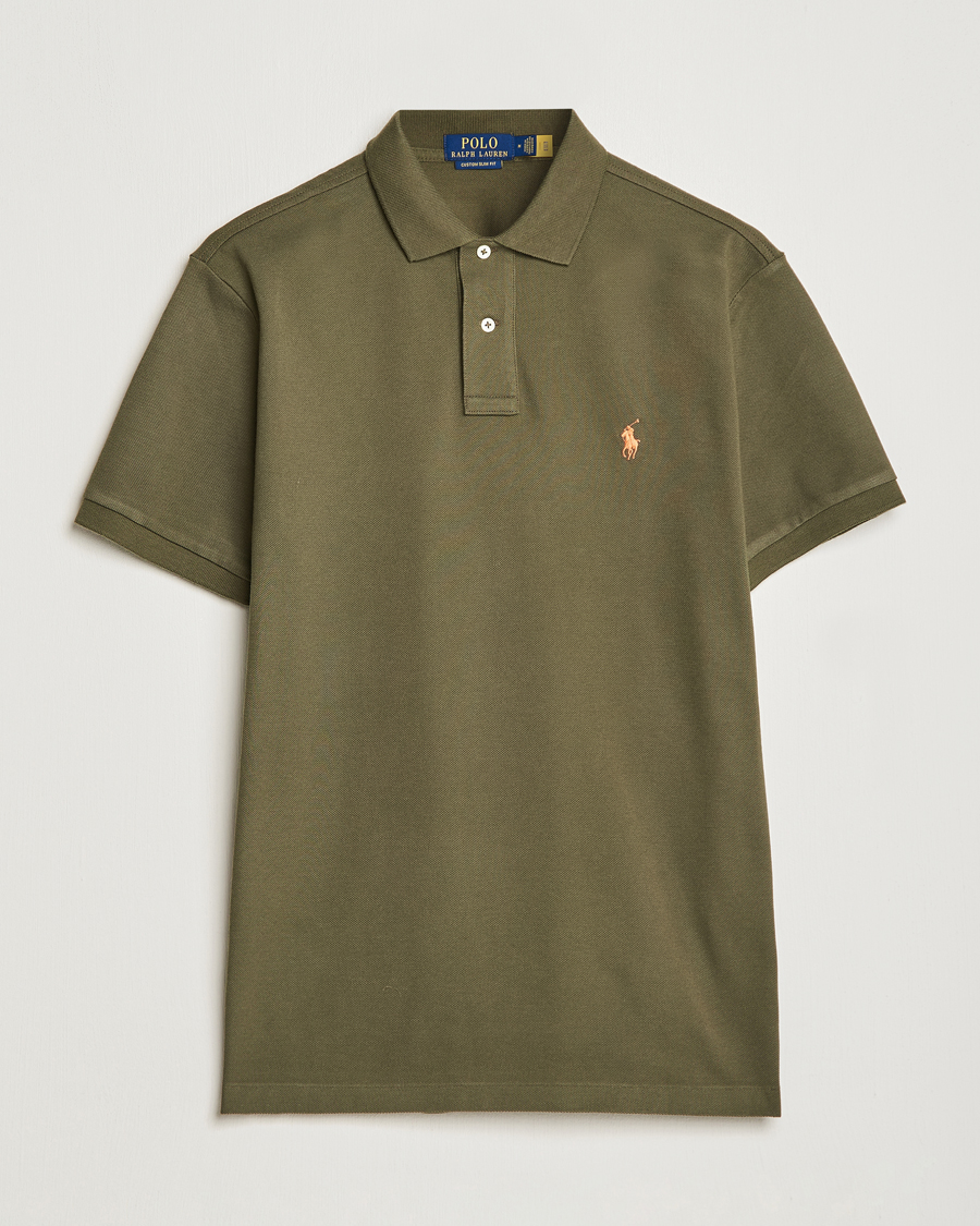 Herr | Pikéer | Polo Ralph Lauren | Custom Slim Fit Polo Canopy Olive