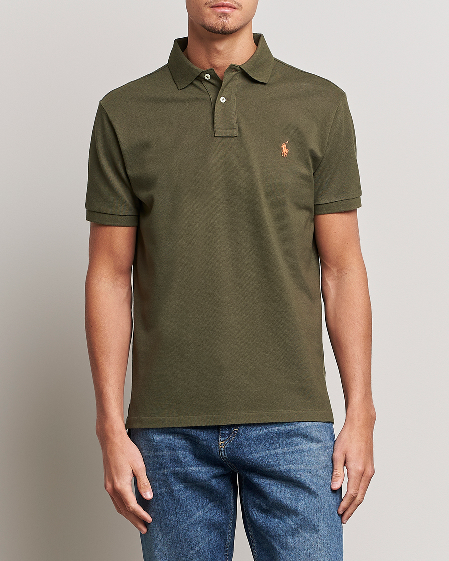 Herr | Pikéer | Polo Ralph Lauren | Custom Slim Fit Polo Canopy Olive