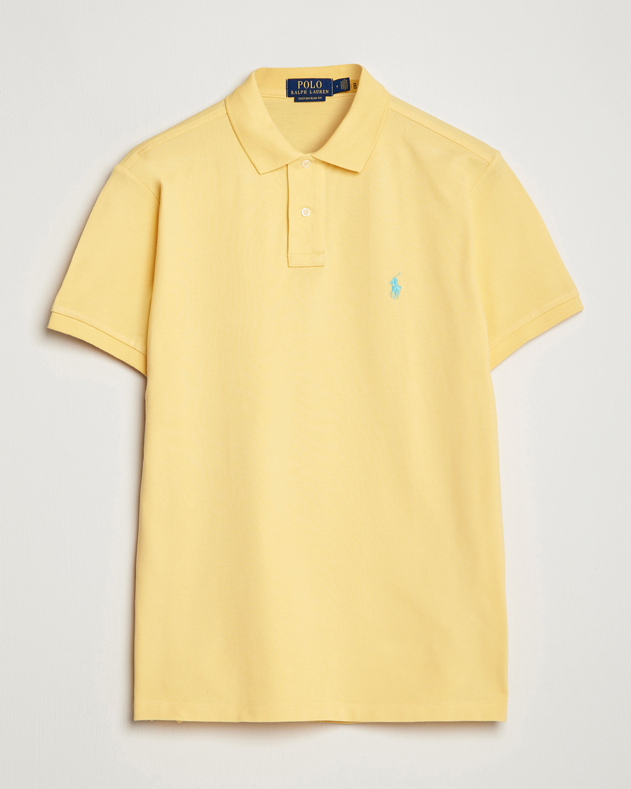 Herr | Pikéer | Polo Ralph Lauren | Custom Slim Fit Polo Corn Yellow