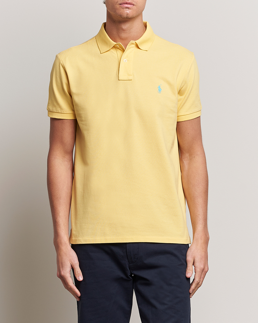 Herr | Pikéer | Polo Ralph Lauren | Custom Slim Fit Polo Corn Yellow