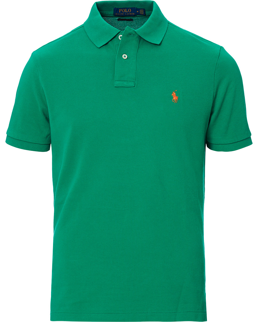 Herr | Pikéer | Polo Ralph Lauren | Custom Slim Fit Polo Chroma Green