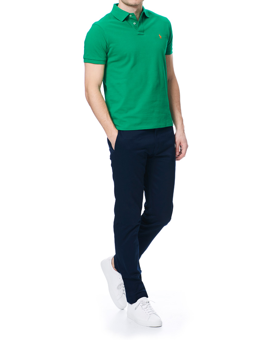 Herr | Pikéer | Polo Ralph Lauren | Custom Slim Fit Polo Chroma Green