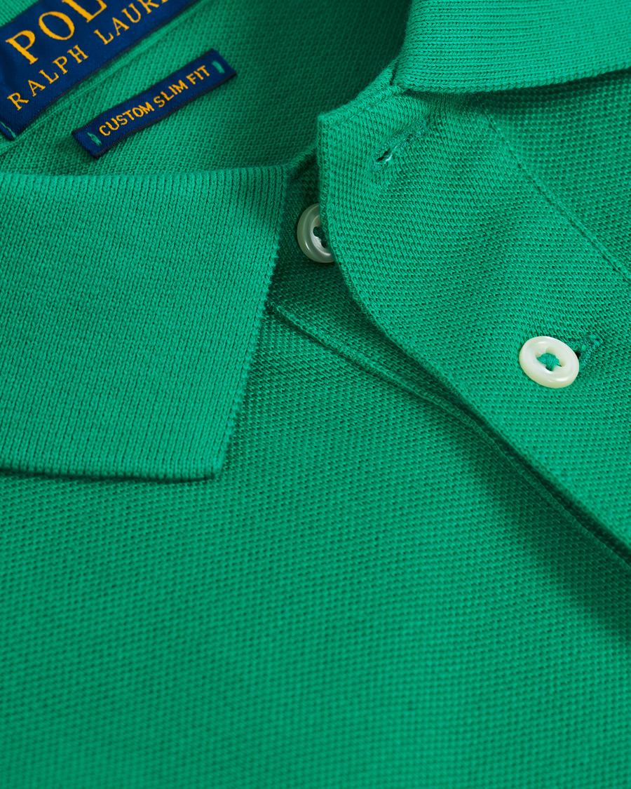 Herr | Pikéer | Polo Ralph Lauren | Custom Slim Fit Polo Chroma Green