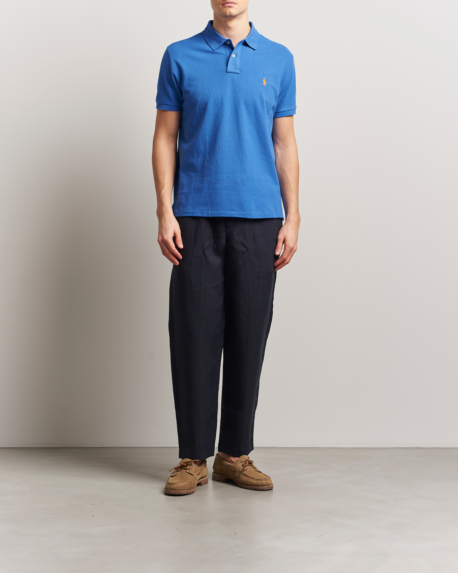 Herr | Pikéer | Polo Ralph Lauren | Custom Slim Fit Polo New Iris Blue