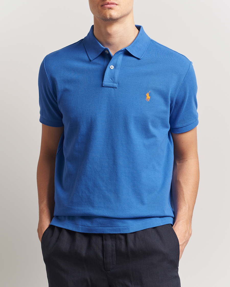 Herr | Pikéer | Polo Ralph Lauren | Custom Slim Fit Polo New Iris Blue