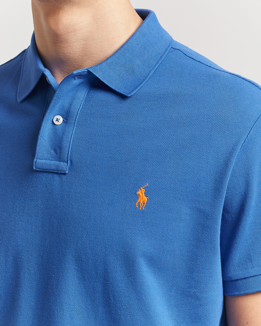 Herr | Pikéer | Polo Ralph Lauren | Custom Slim Fit Polo New Iris Blue