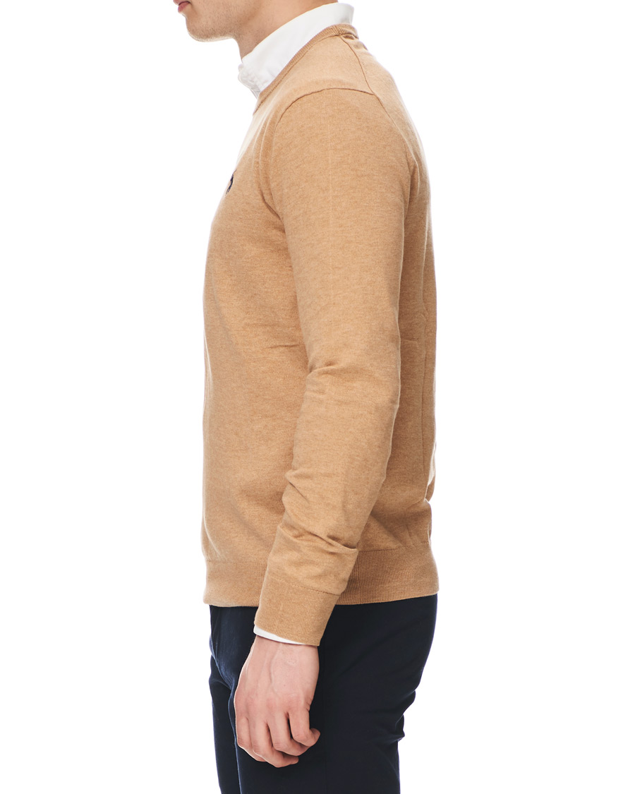 Herr | Tröjor | Polo Ralph Lauren | Pima Cotton Crew Neck Pullover Camel Melange