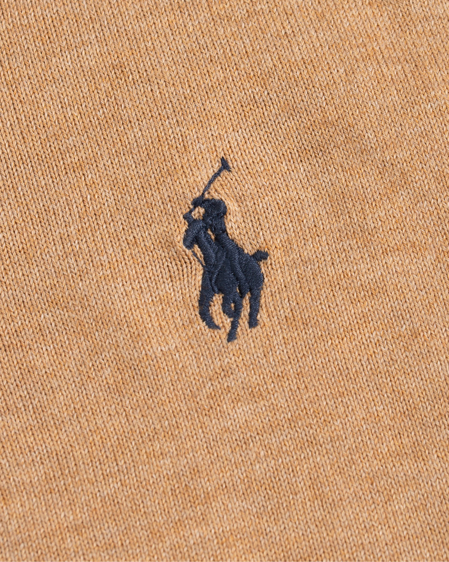 Herr | Tröjor | Polo Ralph Lauren | Pima Cotton Crew Neck Pullover Camel Melange