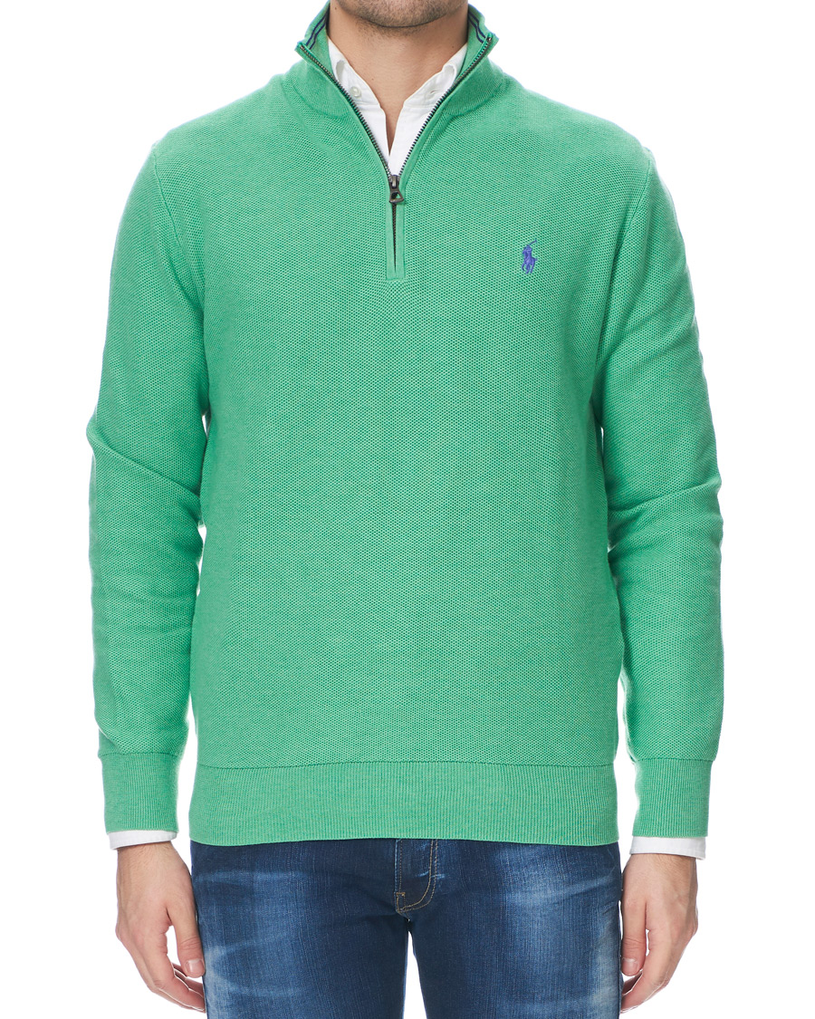 Herr | Tröjor | Polo Ralph Lauren | Texture Half Zip Green Heather