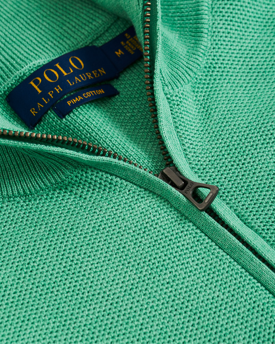 Herr | Tröjor | Polo Ralph Lauren | Texture Half Zip Green Heather