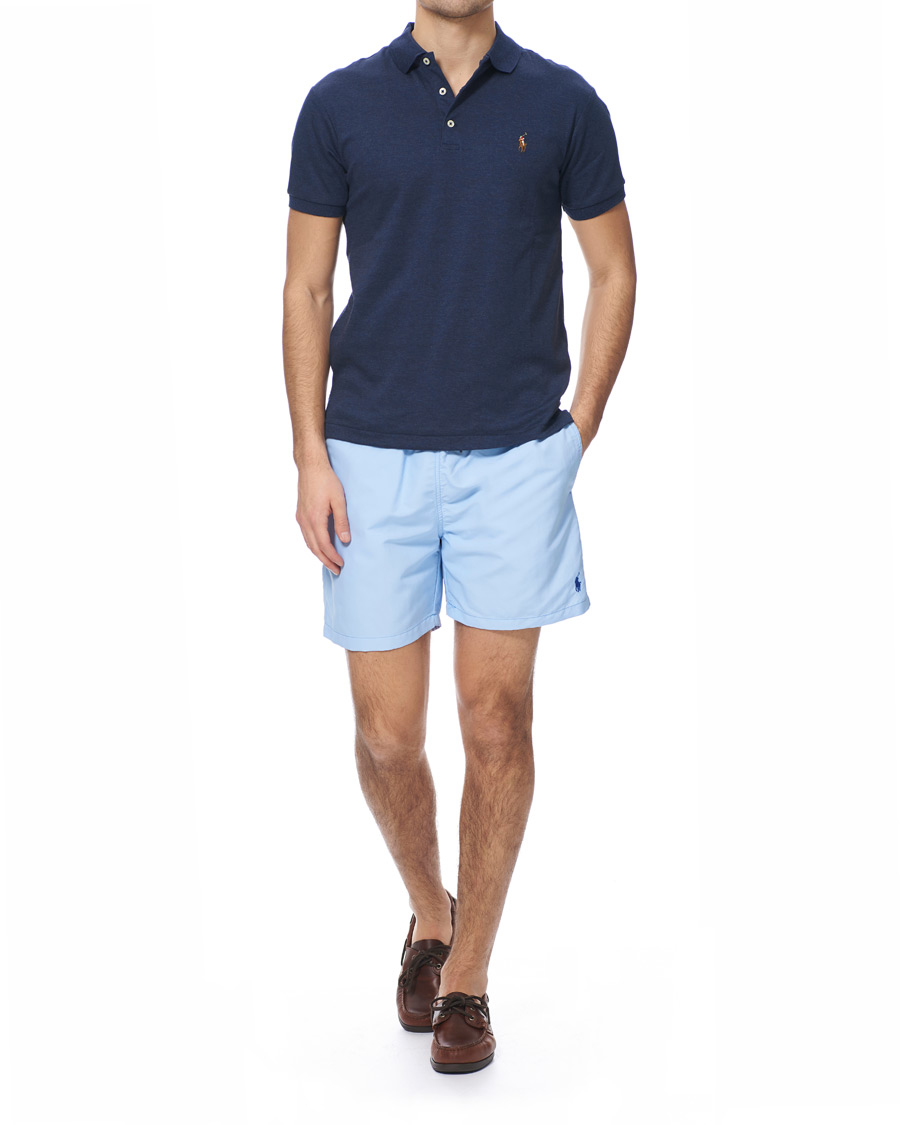 Herr | Badbyxor | Polo Ralph Lauren | Traveler Boxer Swimshorts Baby Blue