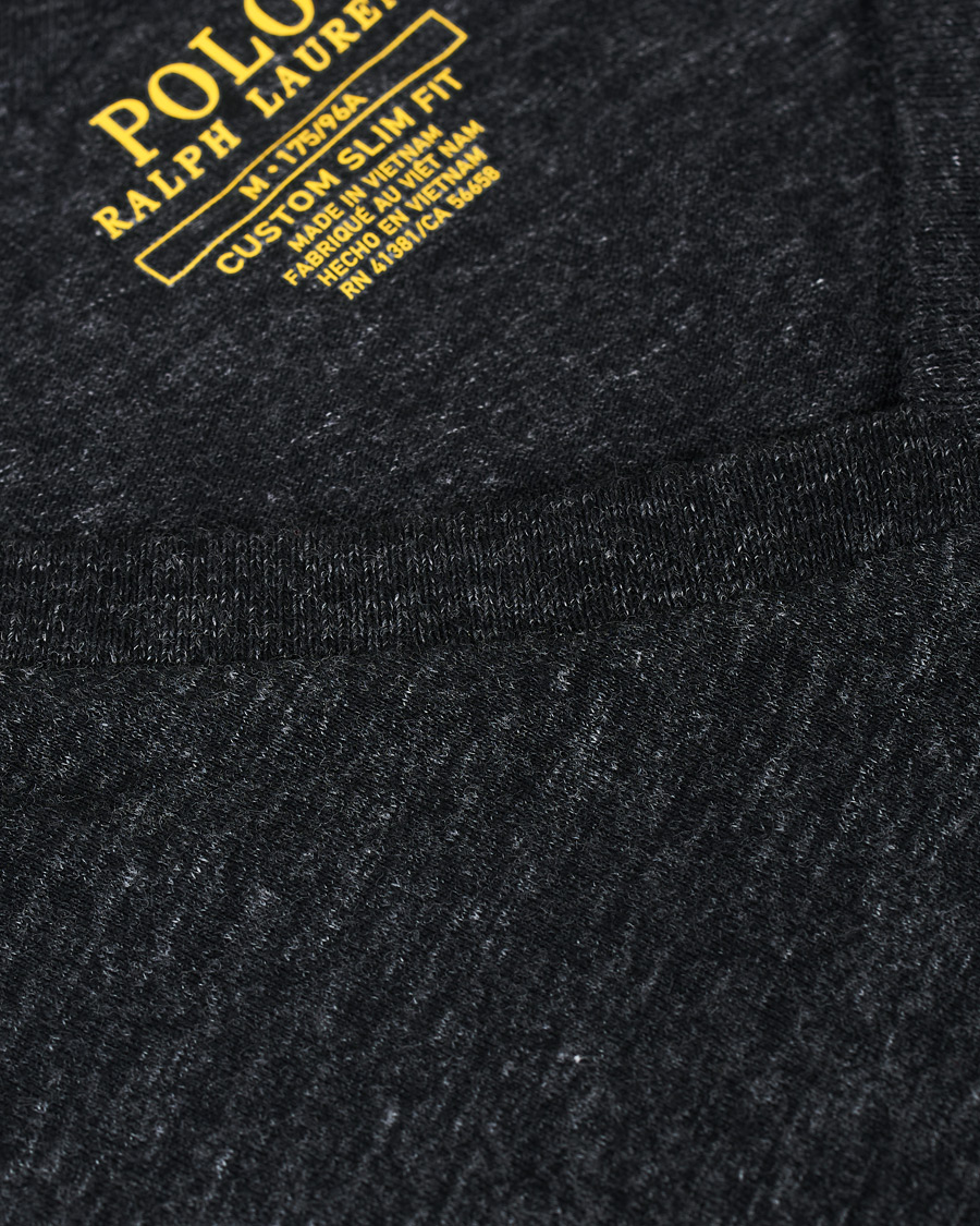 Herr | T-Shirts | Polo Ralph Lauren | V-Neck Tee Black Marl Heather