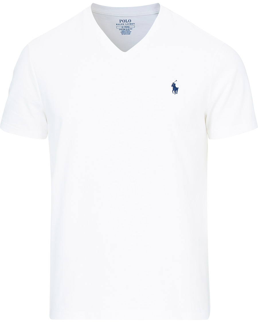 Herr | T-Shirts | Polo Ralph Lauren | V-Neck Tee White