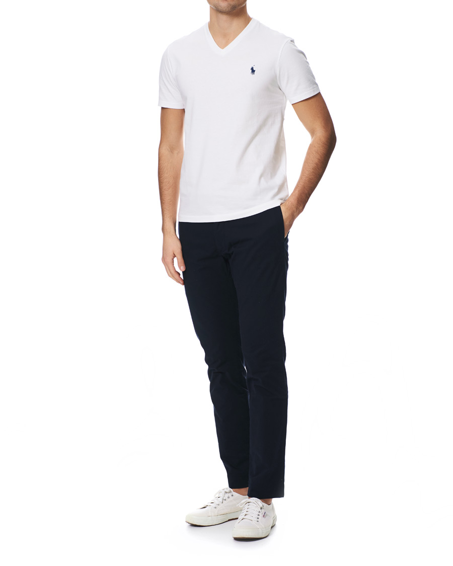 Herr | T-Shirts | Polo Ralph Lauren | V-Neck Tee White