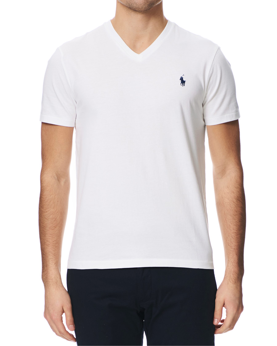 Herr | T-Shirts | Polo Ralph Lauren | V-Neck Tee White