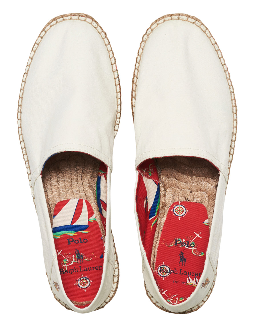 Herr | Polo Ralph Lauren Cevio Washed Canvas Espandrilles Creme | Polo Ralph Lauren | Cevio Washed Canvas Espandrilles Creme
