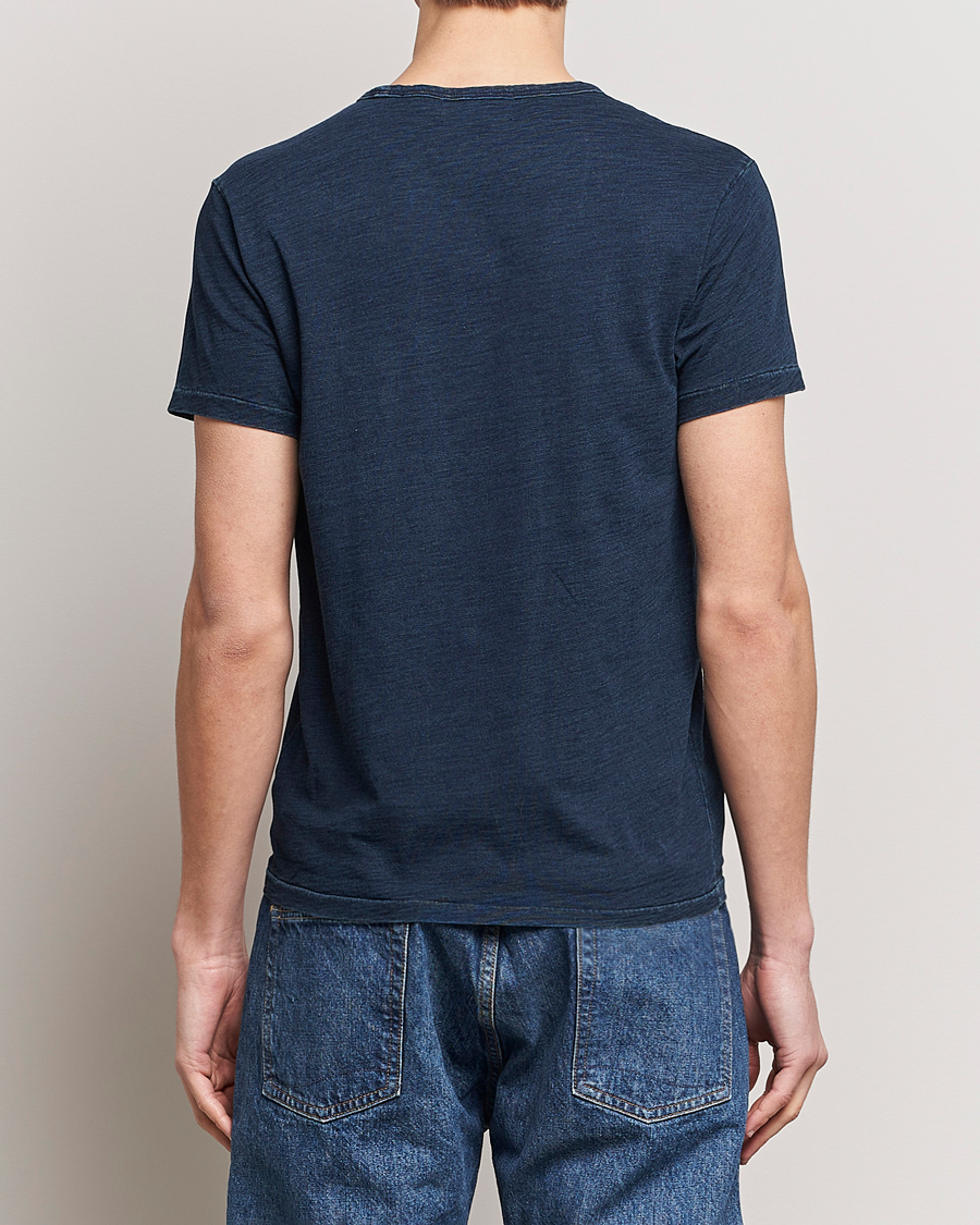 Herr | T-Shirts | RRL | Short Sleeve Pocket Tee Rinsed Indigo