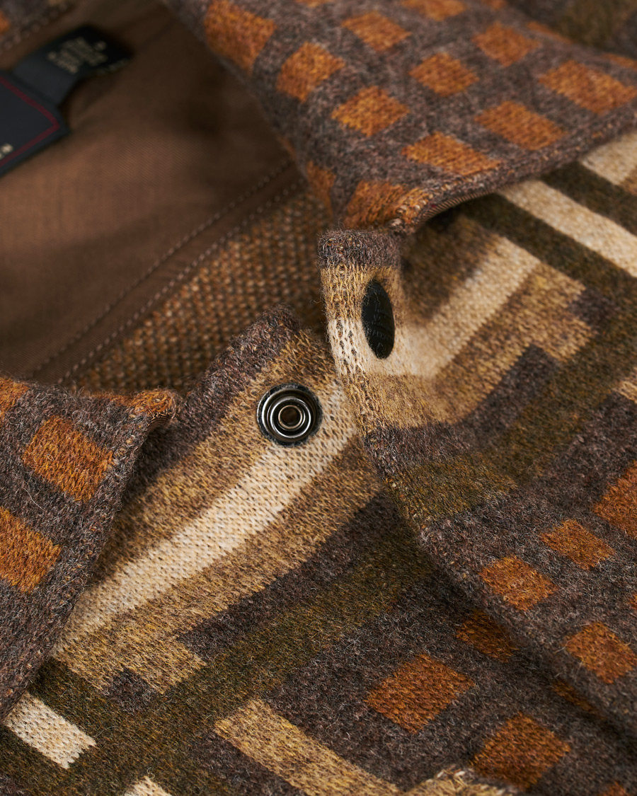 Herr | Jackor | RRL | Wool Workshirt Sweater Brown Multi