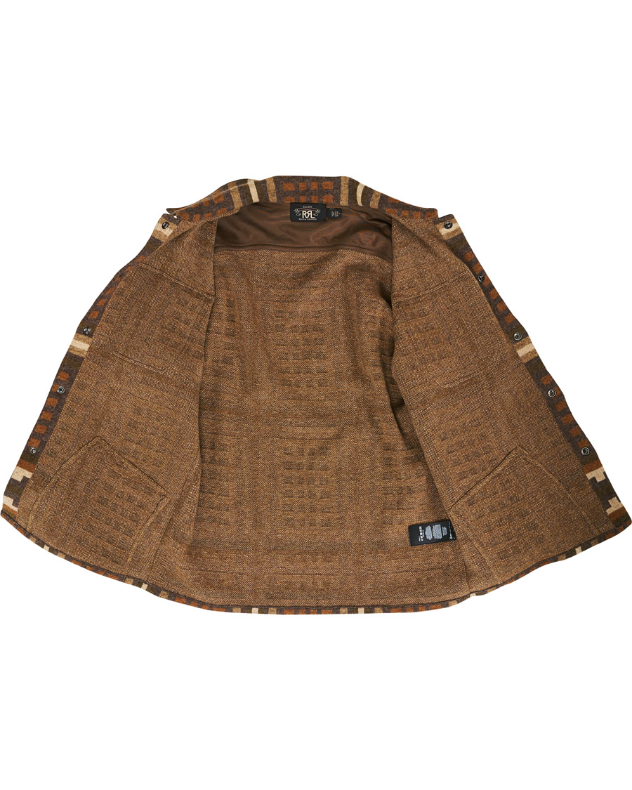 Herr | Jackor | RRL | Wool Workshirt Sweater Brown Multi