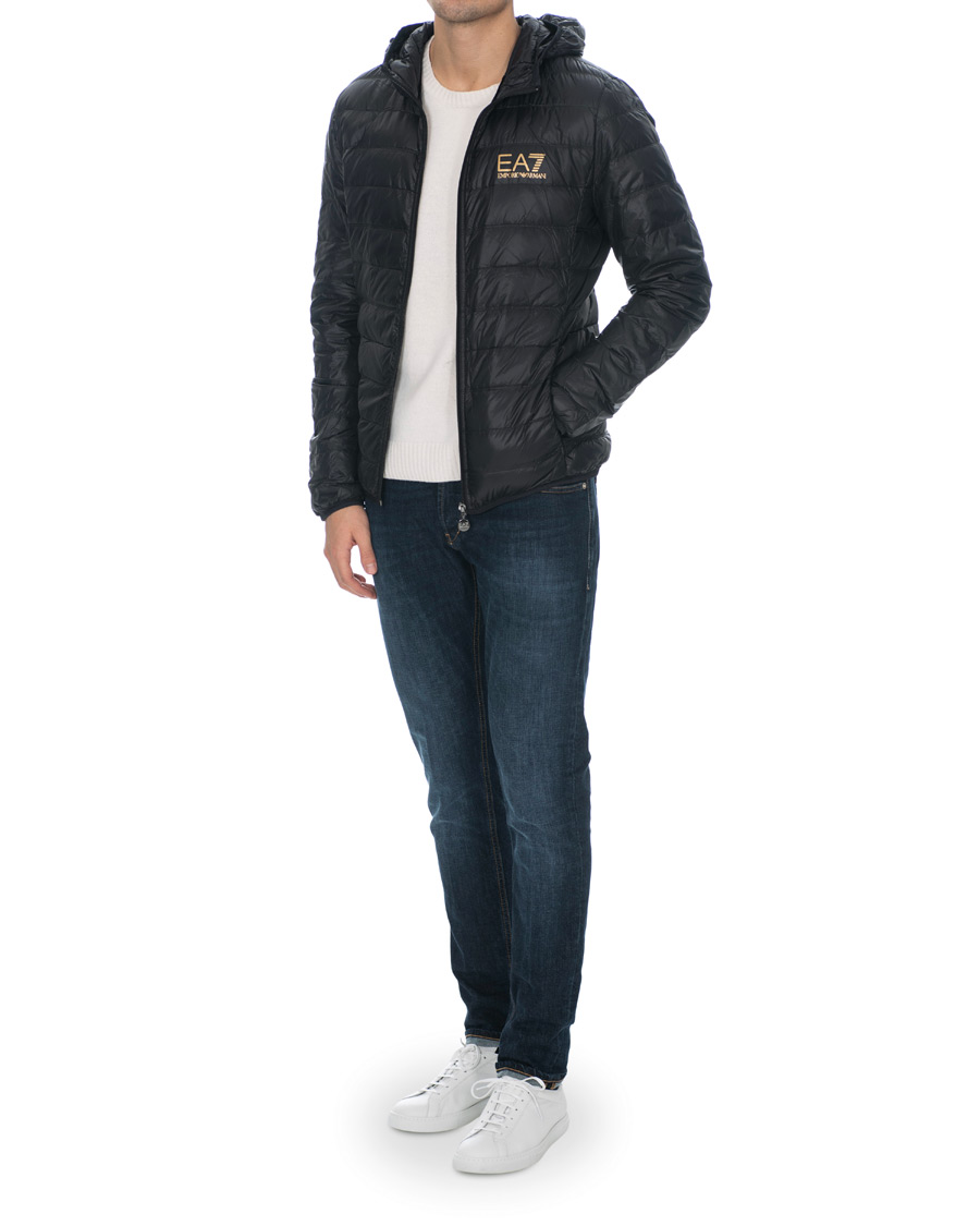 Herr | Jackor | EA7 | Train Core Light Down Hoodie Jacket Black/Gold
