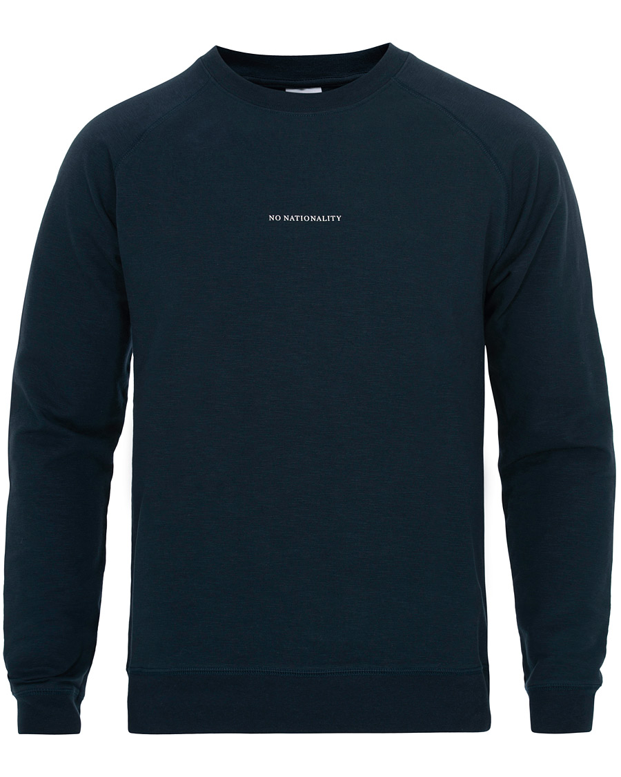 Herr | Tröjor | NN07 | Robin Logo Crew Neck Sweatshirt Navy