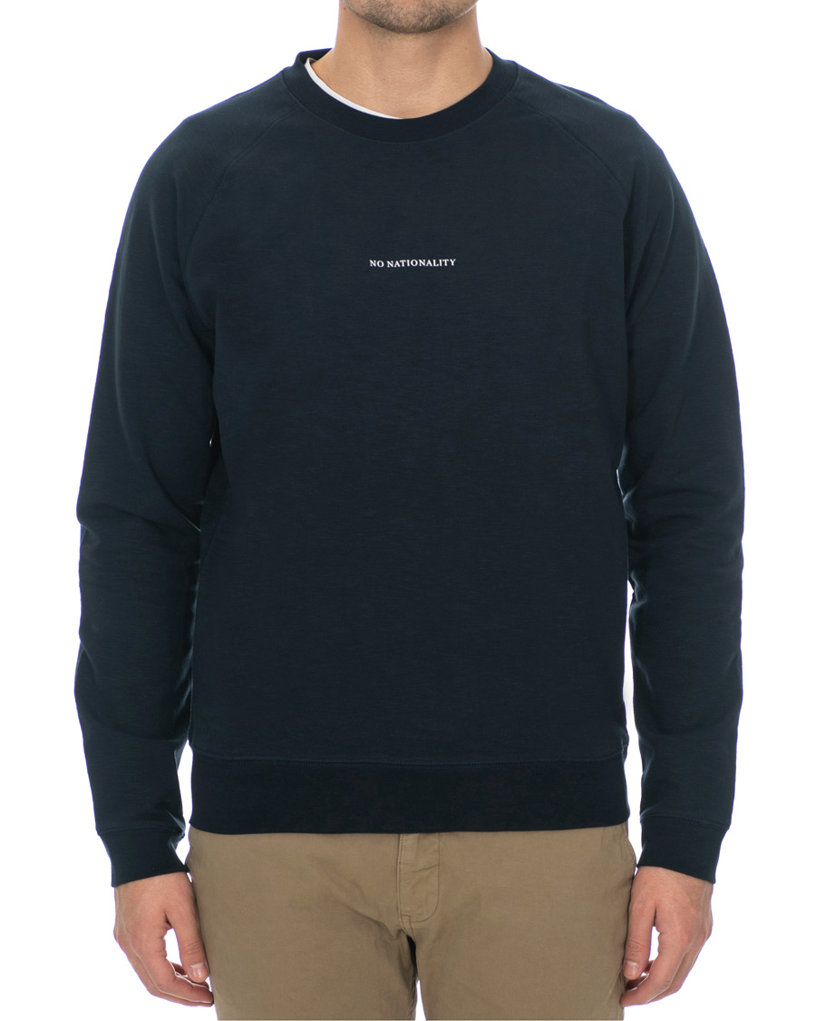 Herr | Tröjor | NN07 | Robin Logo Crew Neck Sweatshirt Navy