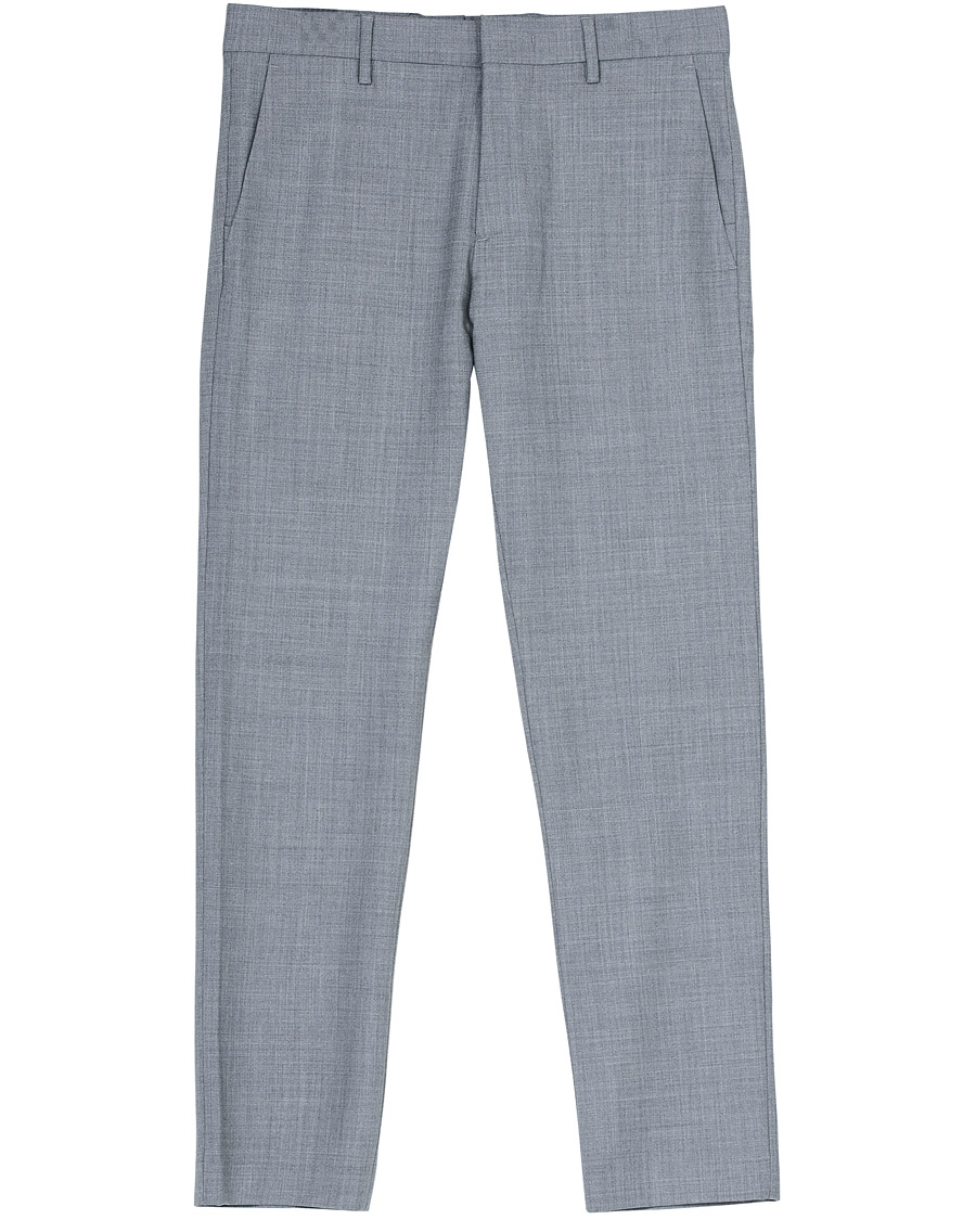 Herr | Byxor | NN07 | Theo Wool Trousers Grey Melange