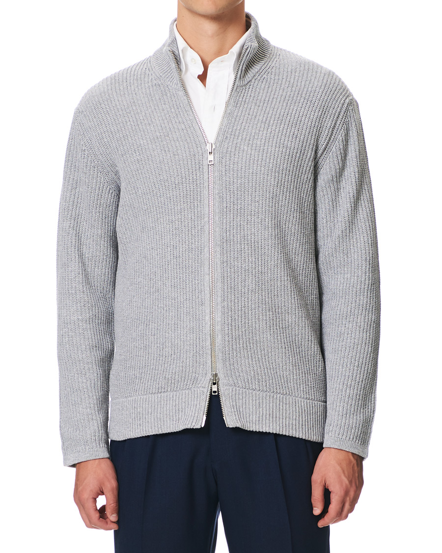 Herr | Tröjor | NN07 | Piet Full Zip Medium Grey