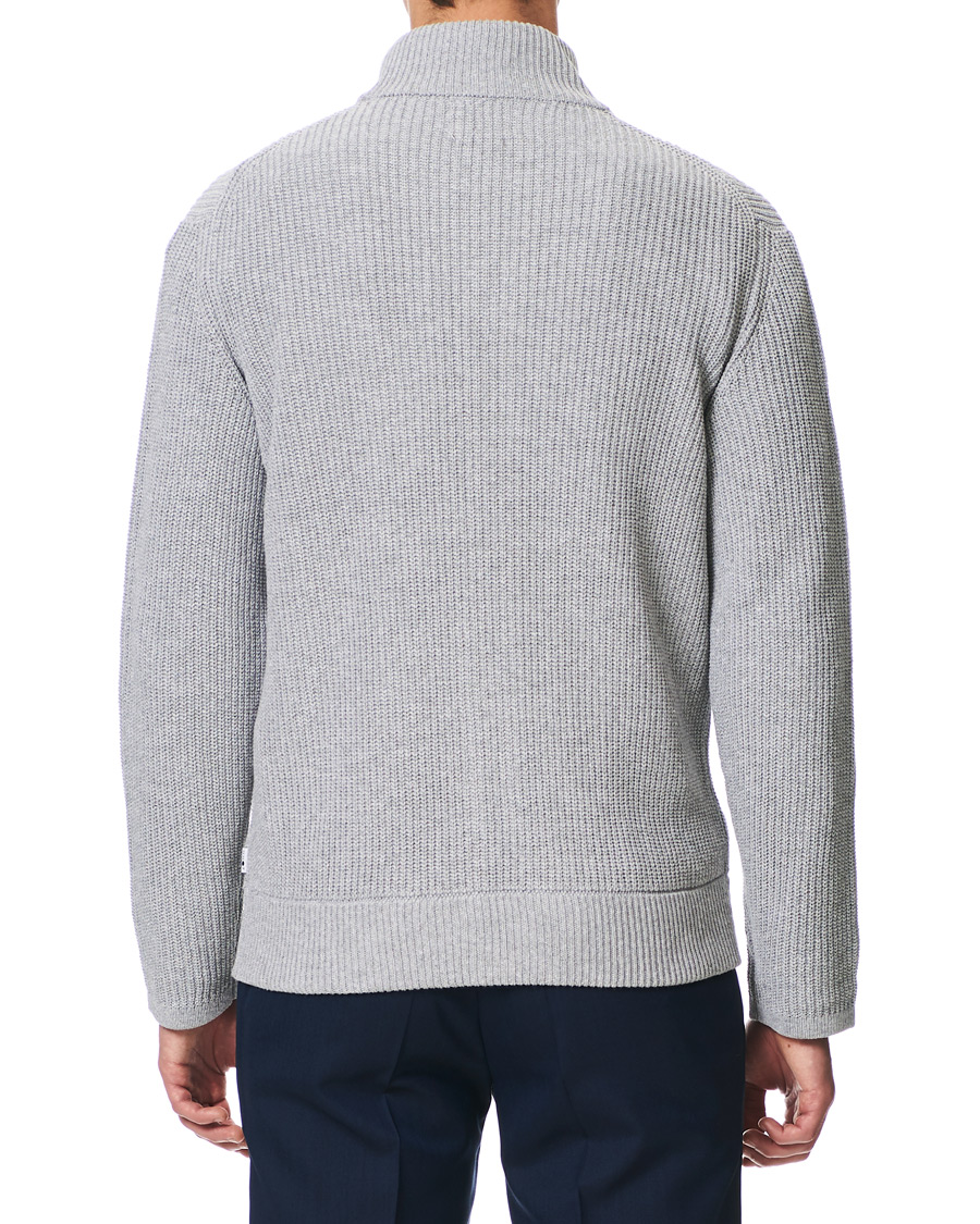 Herr | Tröjor | NN07 | Piet Full Zip Medium Grey