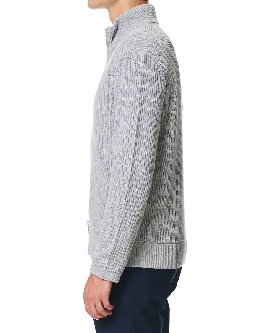Herr | Tröjor | NN07 | Piet Full Zip Medium Grey