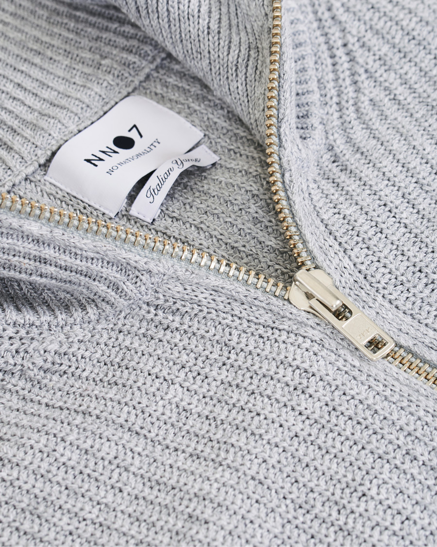 Herr | Tröjor | NN07 | Piet Full Zip Medium Grey