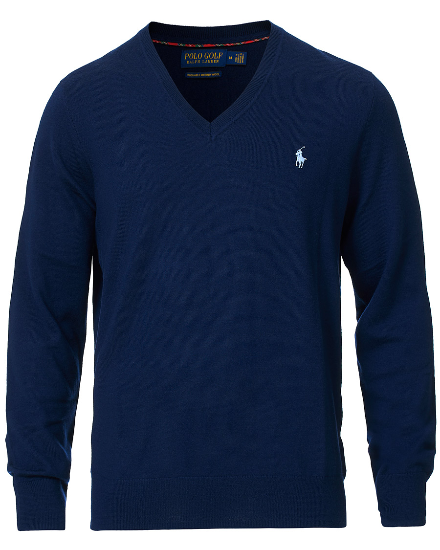 Herr | Tröjor | Polo Ralph Lauren Golf | Merino Wool Sweater French Navy