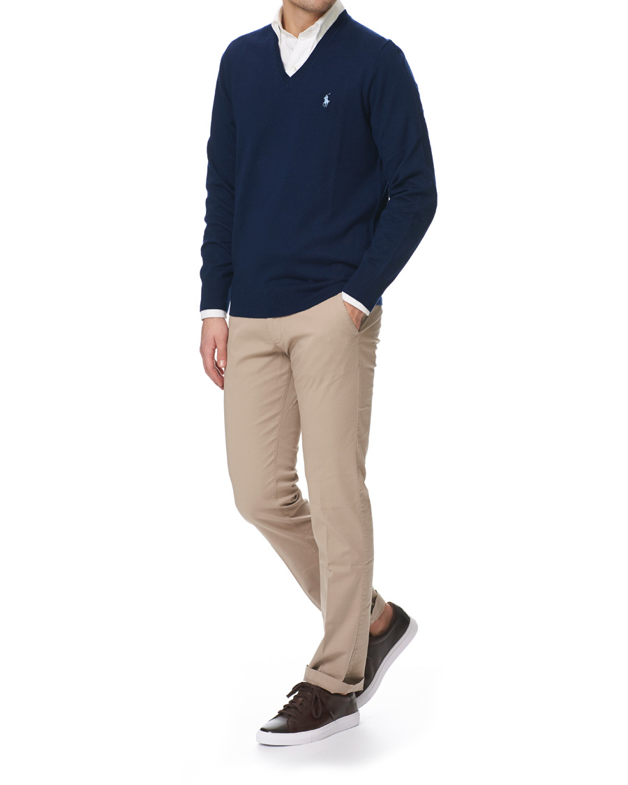 Herr | Tröjor | Polo Ralph Lauren Golf | Merino Wool Sweater French Navy
