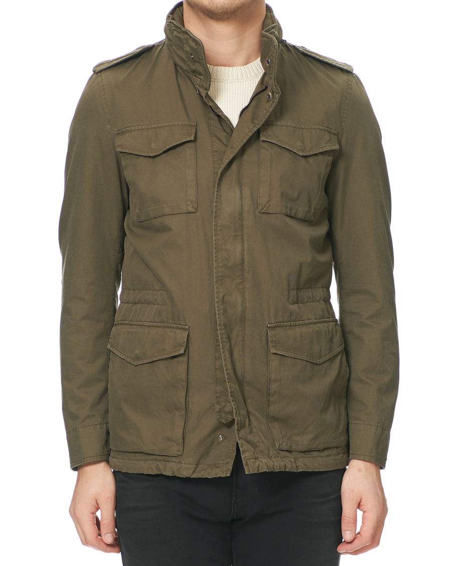 Herr | | Herno | Cotton Field Jacket Military Green