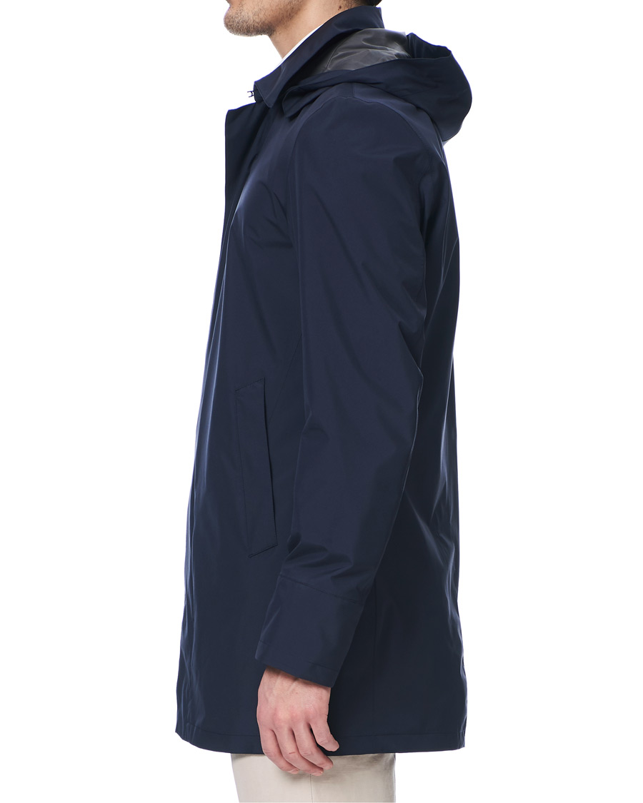 Herr | Jackor | Herno | Laminar Waterproof Gore Tex Coat Deep Blue