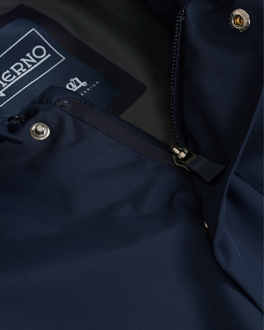 Herr | Jackor | Herno | Laminar Waterproof Gore Tex Coat Deep Blue