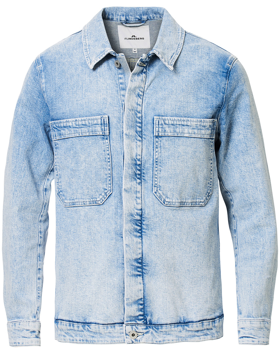 Herr | Jackor | J.Lindeberg | Cam Epic Denim Jacket Light Wash