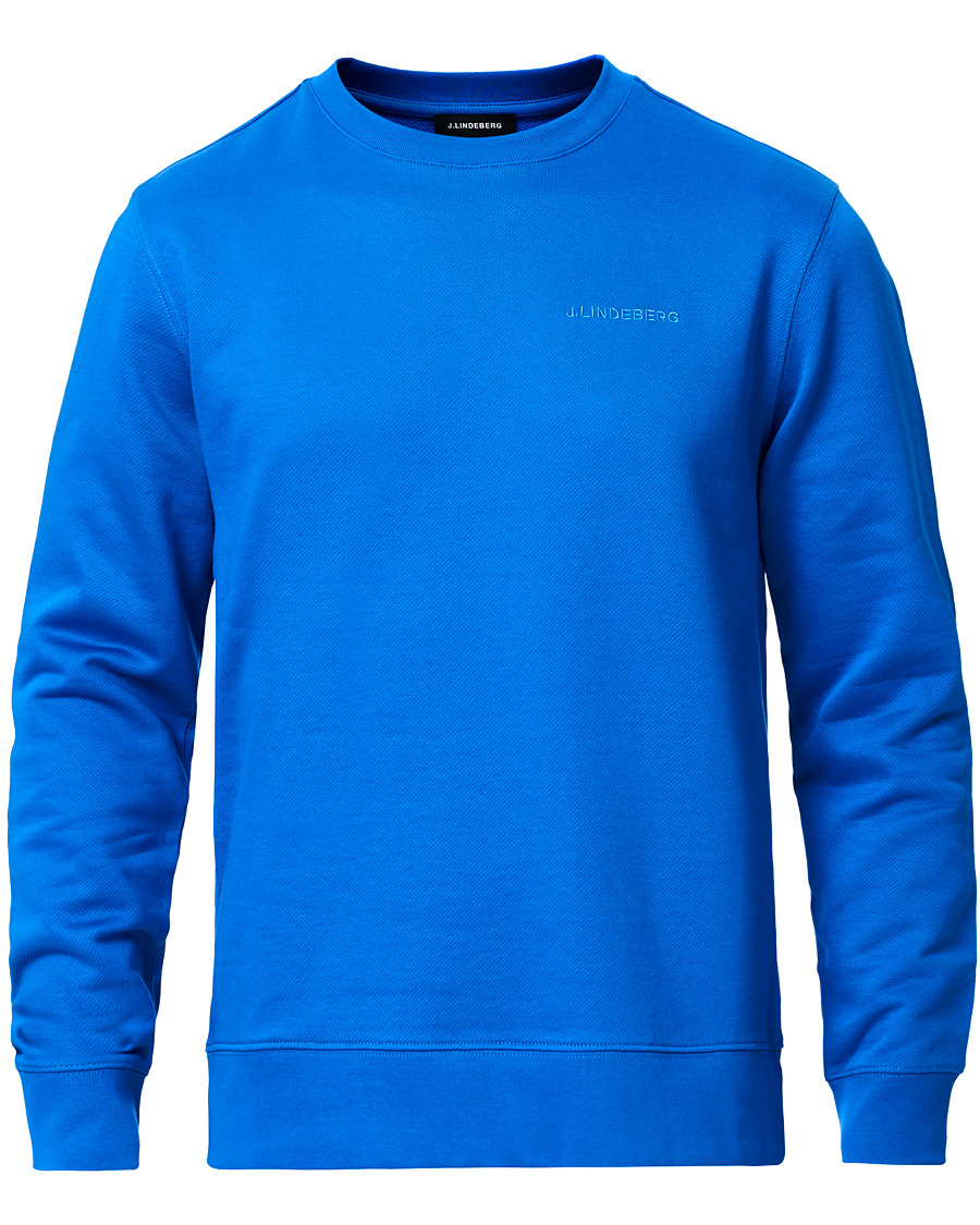 Herr | Tröjor | J.Lindeberg | Throw Crew Neck Sweatshirt Yale Blue
