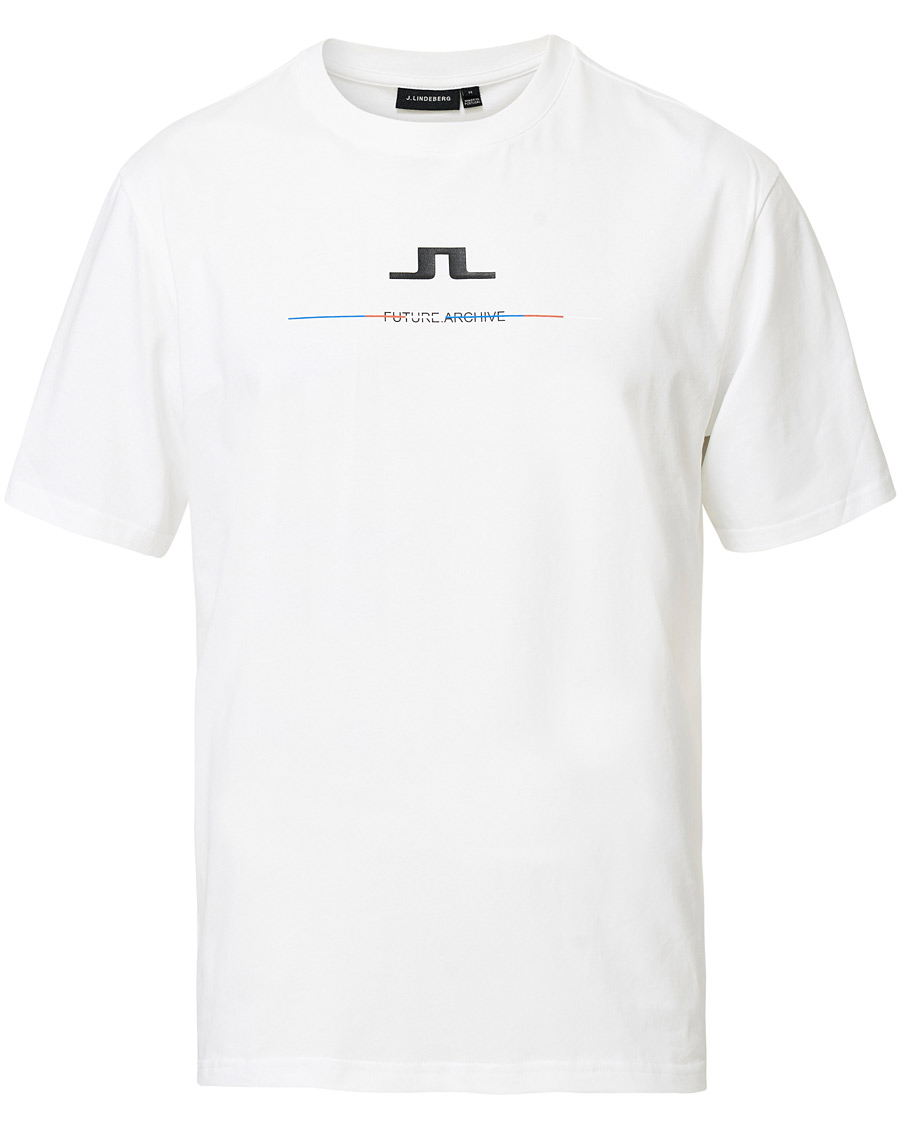 Herr | T-Shirts | J.Lindeberg | Dale Distinct Future Archive Crew Neck Tee White