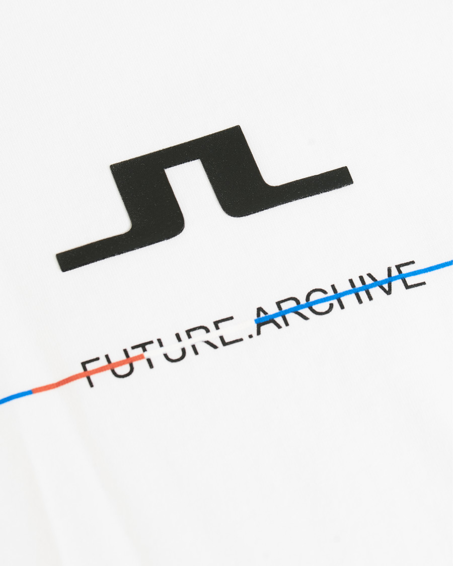 Herr | T-Shirts | J.Lindeberg | Dale Distinct Future Archive Crew Neck Tee White