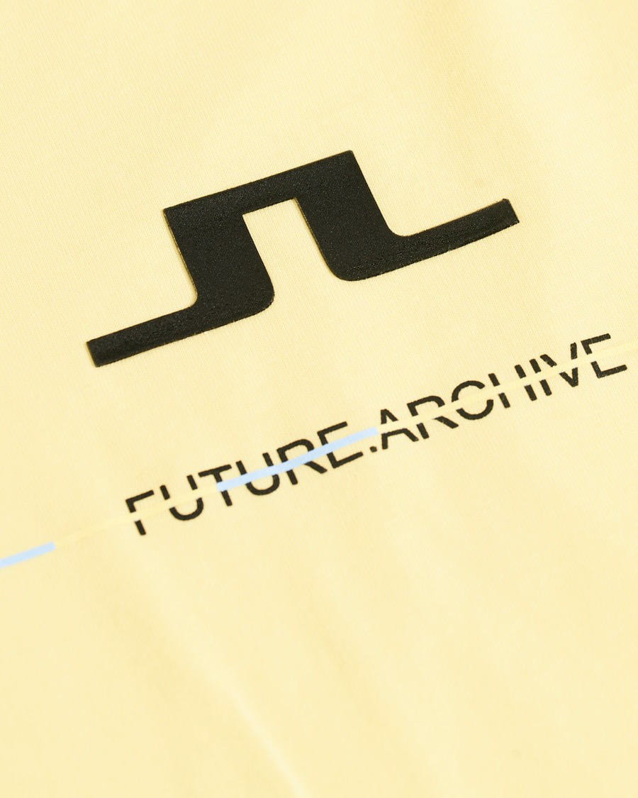 Herr | T-Shirts | J.Lindeberg | Dale Distinct Future Archive Crew Neck Tee Yellow