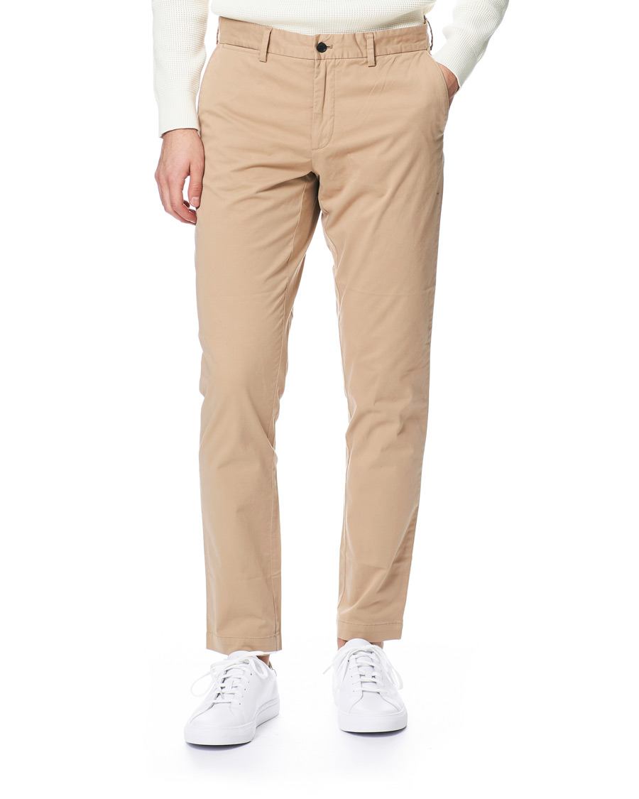 Herr | Byxor | J.Lindeberg | Chaze Super Satin Stretch Chinos Beige