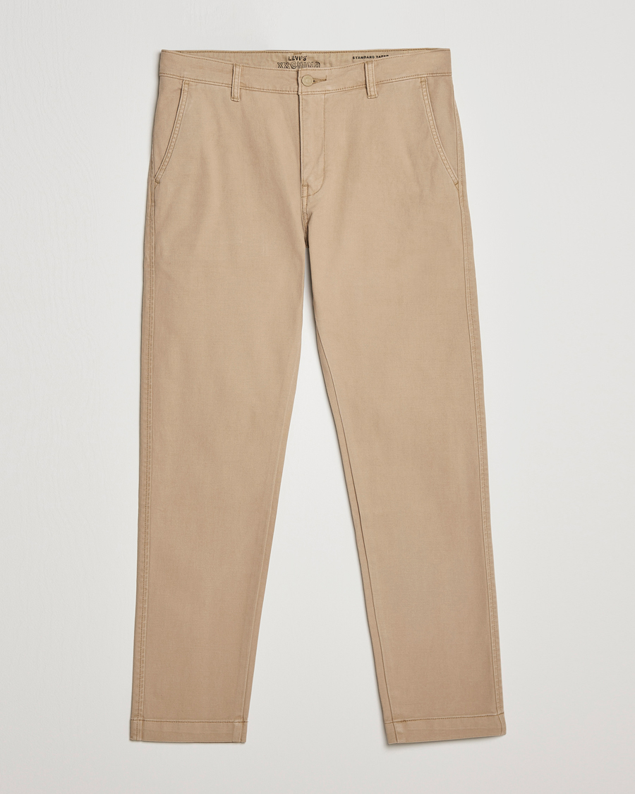 Herr | Byxor | Levi's | Garment Dyed Stretch Chino Beige