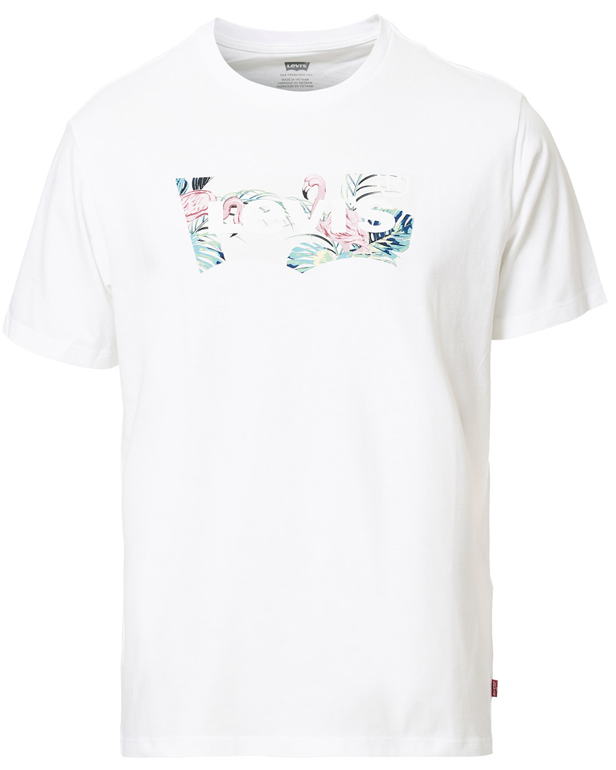 Herr | T-Shirts | Levi's | Flamingo Batwing Crew Neck Tee White